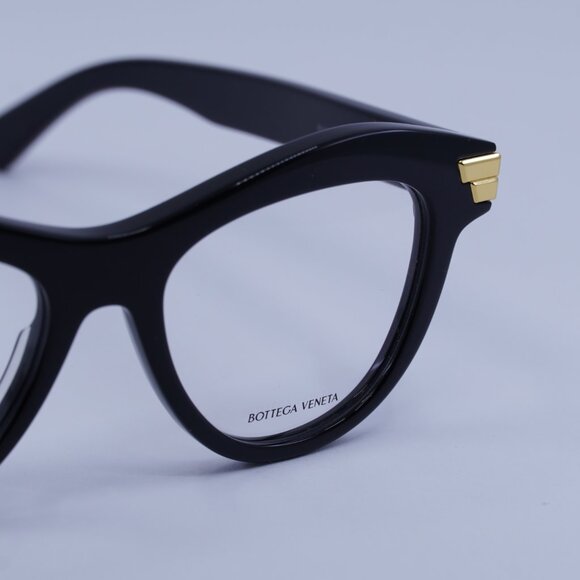 Bottega Veneta BV1105O 001 Eyeglasses Black 50mm Cat Eye Frame - Picture 2 of 11